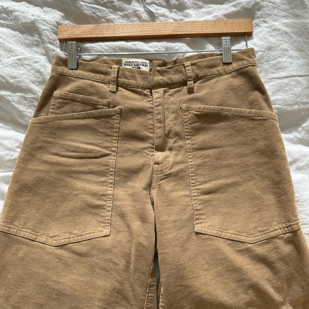 Nili Lotan Corduroy Pants in Khaki/Light Brown. Size 2. - Picture 6 of 8